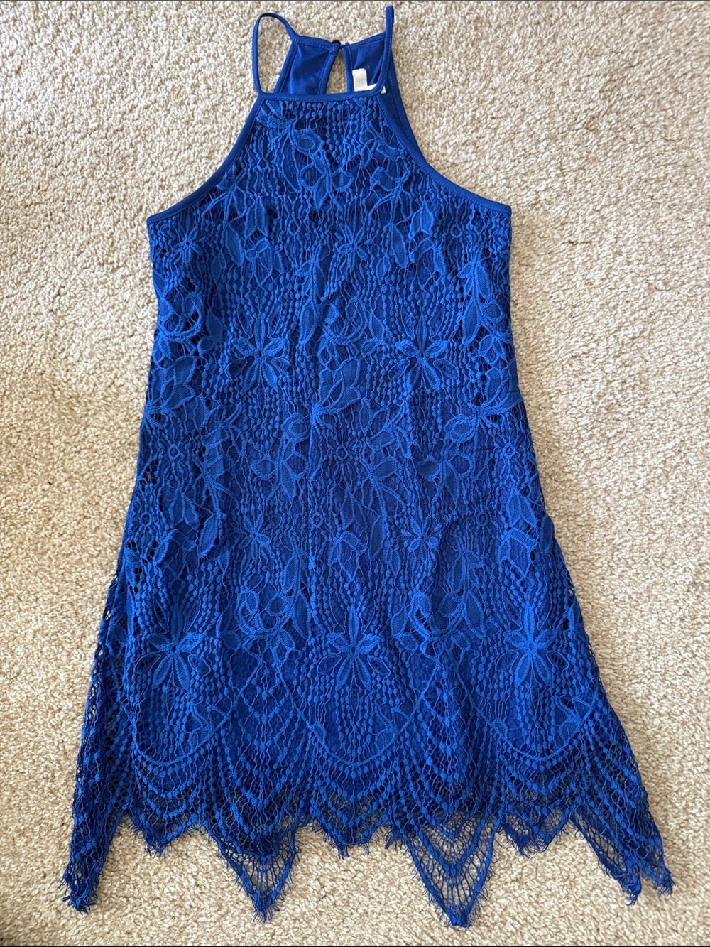 love, Fire brand: women’s Cobalt Blue Lace Crop Top size xs